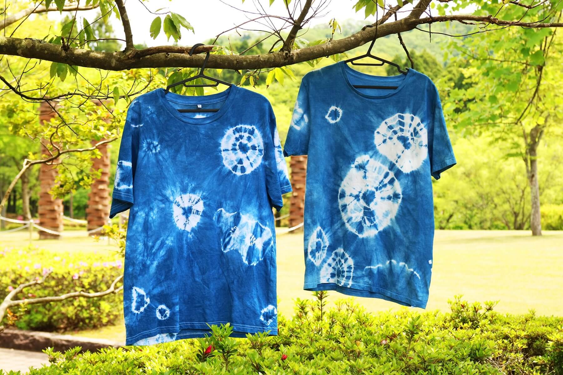 陶芸公園で藍染オリジナルTシャツを染めよう！